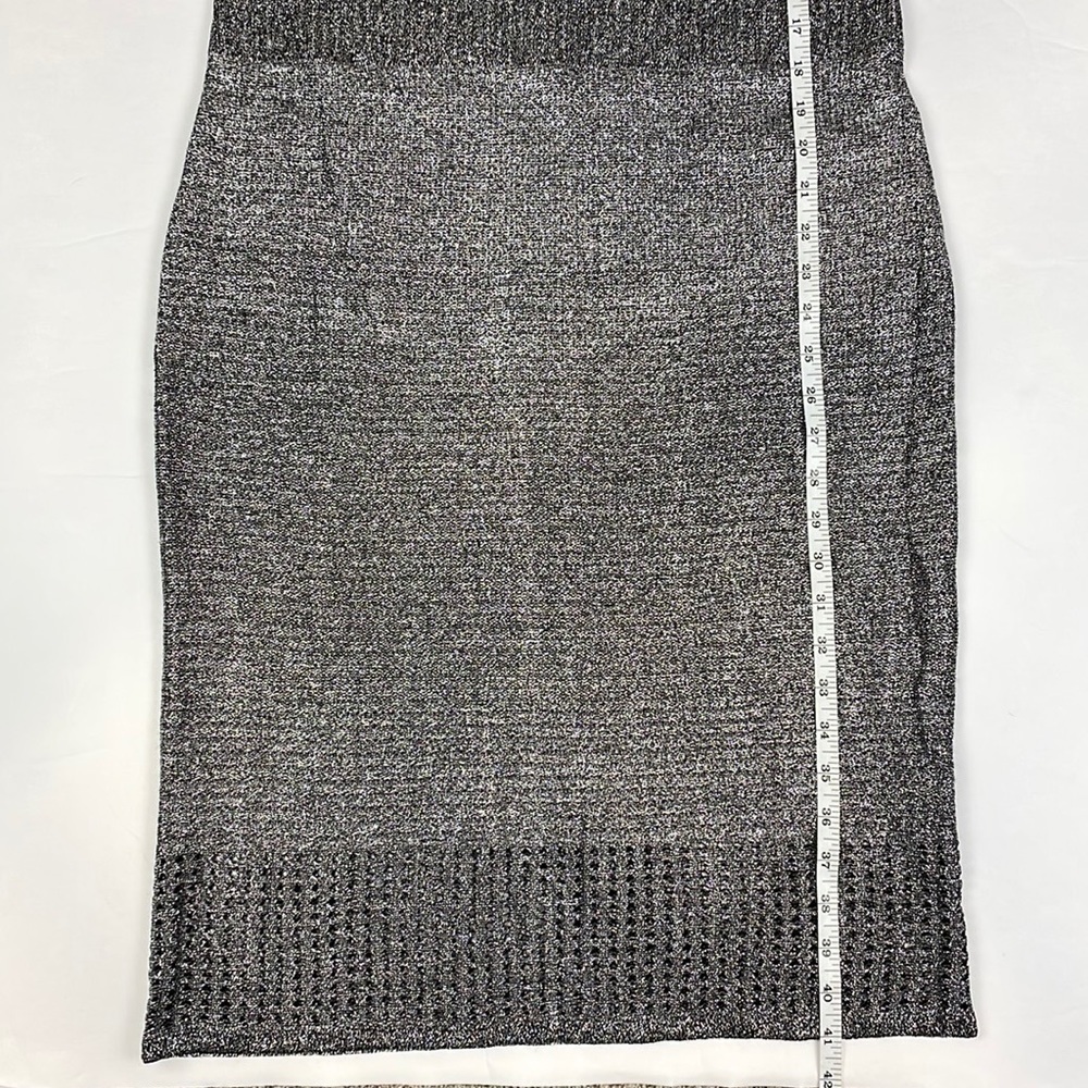 St John Collection Metallic Plaited Mixed Knit Dress - Picture 12 of 13